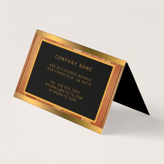 Carte De Visite Luxe Or Unique (Dos)