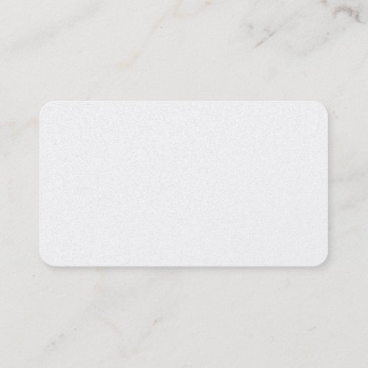Carte De Visite Luxe Premium Pearl Plain classique Plain simple (Dos)