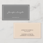 Carte De Visite Luxe professionnel élégant de la finition moderne  (Devant / Derrière)