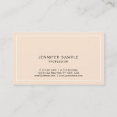 Carte De Visite Luxe professionnel élégant de la finition moderne  (Dos)