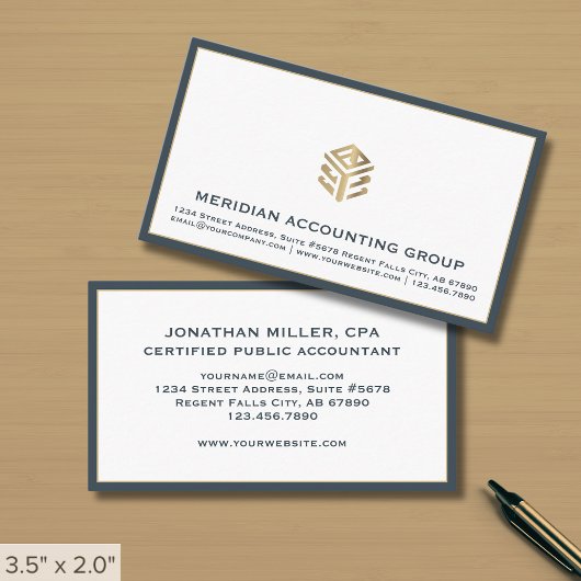 Carte De Visite Luxe professionnel minimaliste