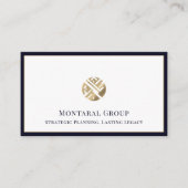 Carte De Visite Luxe professionnel simple et propre (Devant)