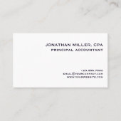 Carte De Visite Luxe professionnelle simple (Devant)