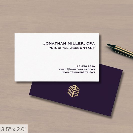 Carte De Visite Luxe professionnelle simple