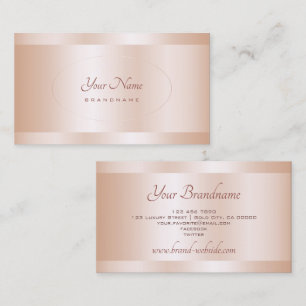 Carte De Visite Luxe Rose Gold Effet Professional et élégant