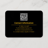 Carte de visite Luxe Rouge Écarlate – Executive Ha (Dos)