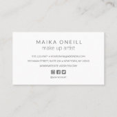 Carte De Visite Luxe Silver Bokeh parties scintillant médias socia (Dos)