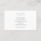 Carte De Visite Luxe Silver bokeh wellness massage yoga (Dos)