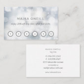 Carte De Visite Luxe Silver bokeh wellness massage yoga (Devant / Derrière)