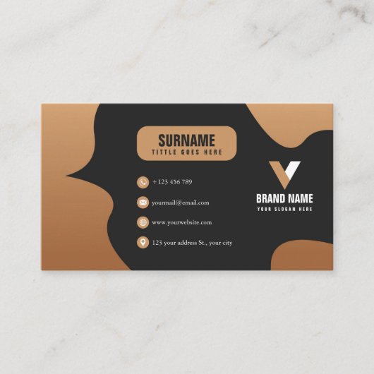 Carte De Visite Luxe Simple (Devant)