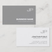 Carte De Visite Luxe simple chic moderne de conception créative de (Devant / Derrière)