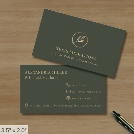 Carte De Visite Luxe Simple Et Élégant