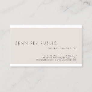 Carte De Visite Luxe simple minimaliste élégant moderne à la mo