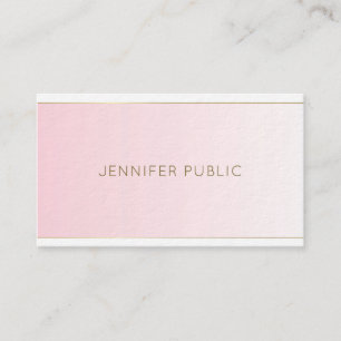 Carte De Visite Luxe simple moderne à la mode de conception