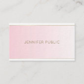 Carte De Visite Luxe simple moderne à la mode de conception (Devant)