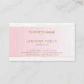 Carte De Visite Luxe simple moderne à la mode de conception (Dos)