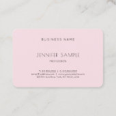 Carte De Visite Luxe simple professionnel de rose mignon créatif (Dos)