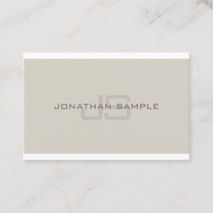 Carte De Visite Luxe simple professionnel lisse de monogramme