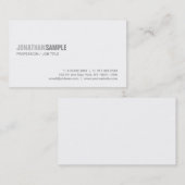 Carte De Visite Luxe simple simple graphique moderne élégant à la (Devant / Derrière)