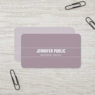 Carte De Visite Luxe Soie Design moderne violet élégant soie