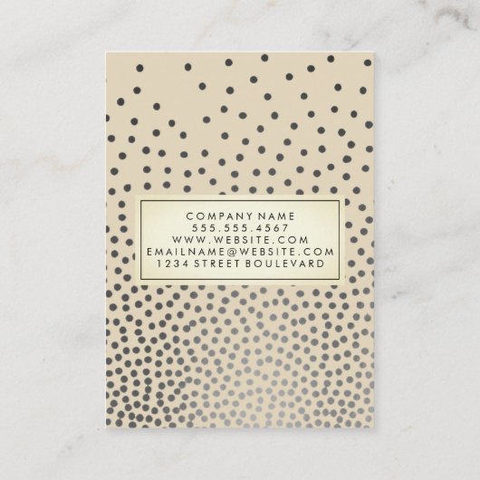 Carte De Visite Luxe Speckled Motif (Dos)