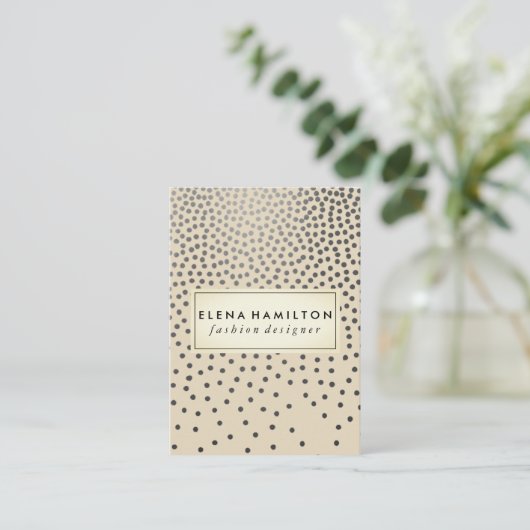 Carte De Visite Luxe Speckled Motif (Debout devant)
