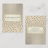 Carte De Visite Luxe Speckled Motif (Devant / Derrière)