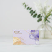Carte de visite Luxe Univers Pourpre Doré (Debout devant)