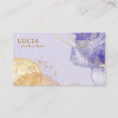 Carte de visite Luxe Univers Pourpre Doré (Devant)
