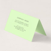 Carte De Visite Luxe vert (Dos)