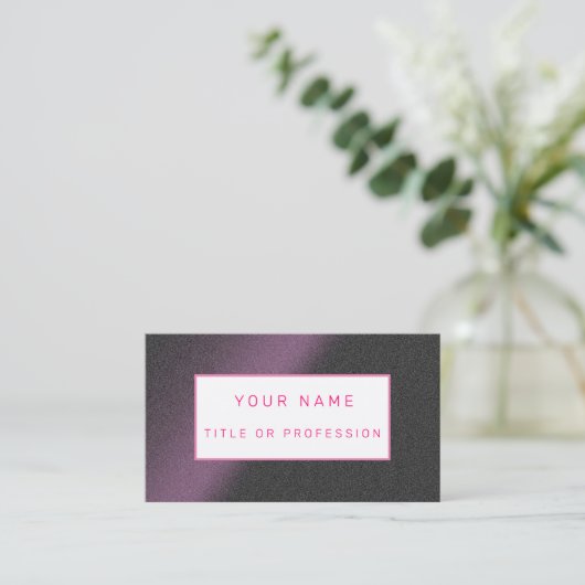 Carte De Visite Luxe violet (Debout devant)