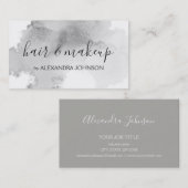 Carte De Visite Luxiry Silver Foil Wash Girl (Devant / Derrière)