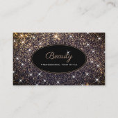 Carte De Visite Luxueuse Parties scintillant d'or Lumineuse Style  (Devant)