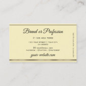 Carte De Visite Luxueuse Parties scintillant Or Étoiles Étincelles (Dos)