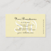 Carte De Visite Luxueuse Parties scintillant Or Étoiles Initiales  (Dos)