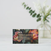 Carte De Visite Luxueuse peinture florale hollandaise Design flora (Debout devant)