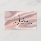 Carte de visite Luxueuse Rose Gold Satin Lash Stud (Devant)