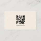 Carte De Visite Luxueuse Signature Cream Moderne Simple Modèle (Dos)