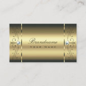 Carte De Visite Luxueux bijoux en or émietté Glamour Or (Devant)