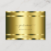 Carte De Visite Luxueux effet or professionnel et noble (Devant)