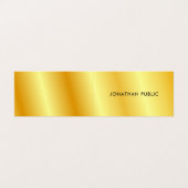 Carte De Visite Luxueux Faux Gold Metallo Look Modèle moderne (Extérieur déplié)