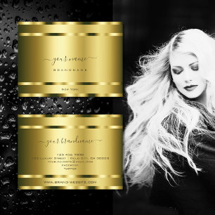 Carte De Visite Luxueux Gold Effet Professional et Noble