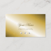 Carte De Visite Luxueux Gold Silver Sparkling Diamonds Luxe Glam (Devant)