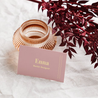 Carte De Visite Luxueux Minimaliste Professionnel Noir & Or