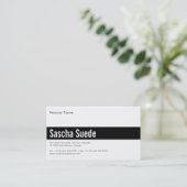 Carte De Visite Luxueux noir (Debout devant)