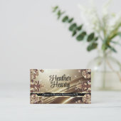 Carte De Visite Luxueux Platinum Ombre Platine Orné Luxe Deluxe (Debout devant)