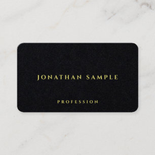 Carte De Visite Luxueux Premium Black Paper Elegant Professional