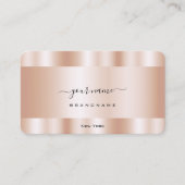 Carte De Visite Luxueux Rose Gold Effet professionnel et tendance (Devant)