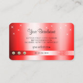 Carte De Visite Luxueux Ruby Rouge Parties scintillant Étincelle D (Dos)
