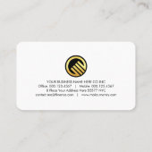 Carte De Visite Luxurious Gold Wave Layers CEO (Dos)
